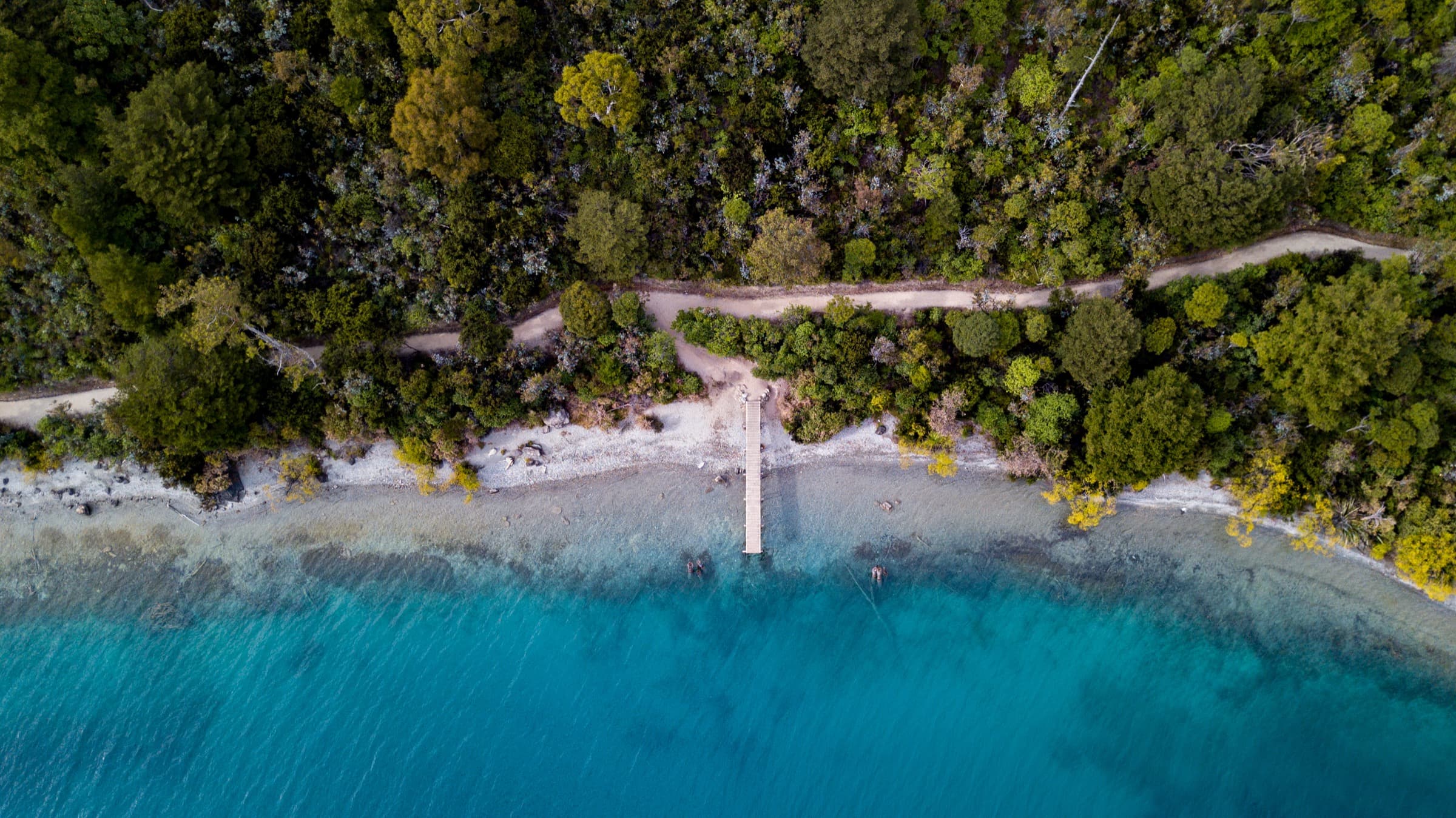Aerial coastal view